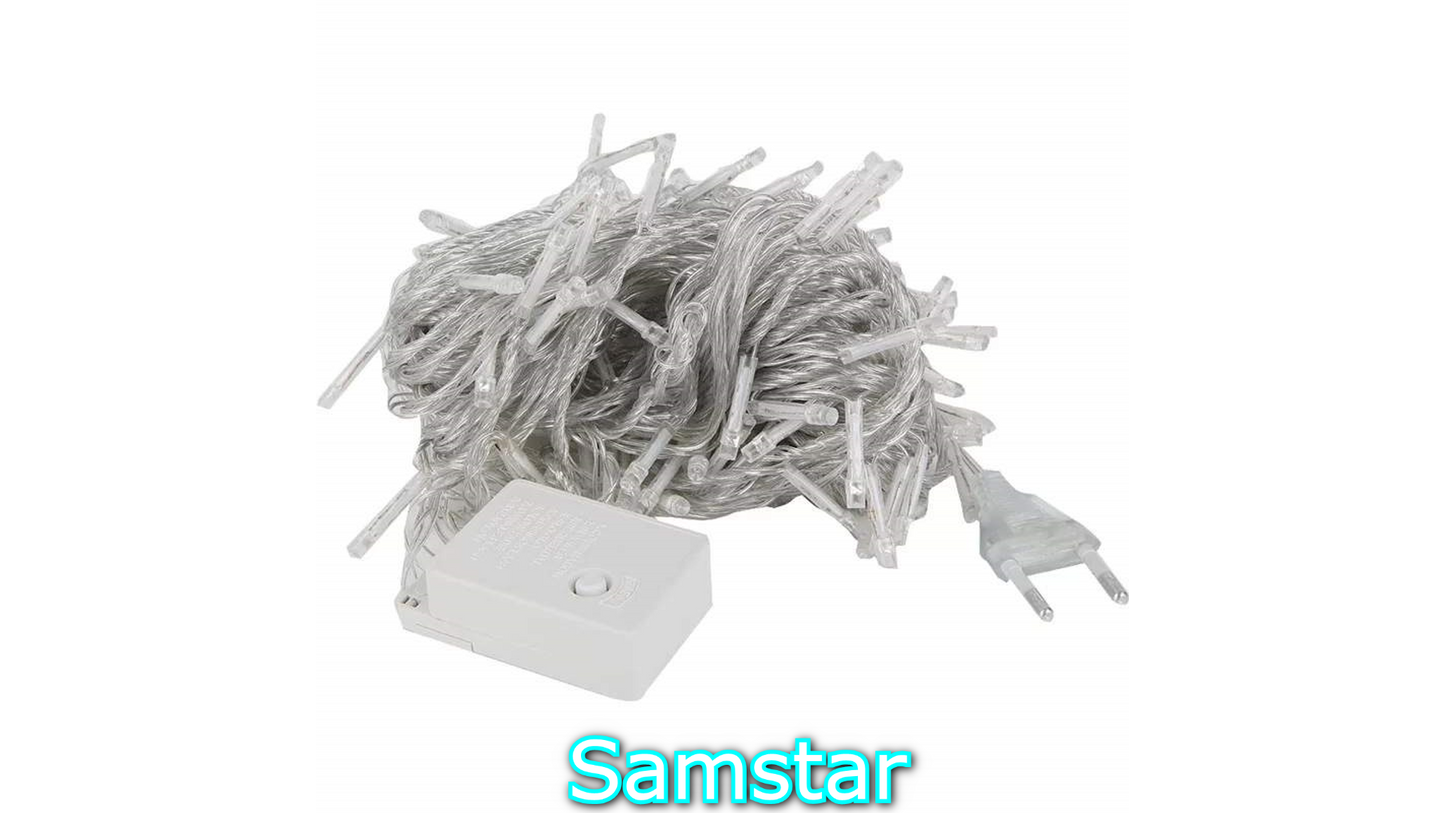 Kerstverlichting - 10 Meter - 100 LED's - IP44 Water Bescherming - 8 Standen - Aan Elkaar Te koppelen