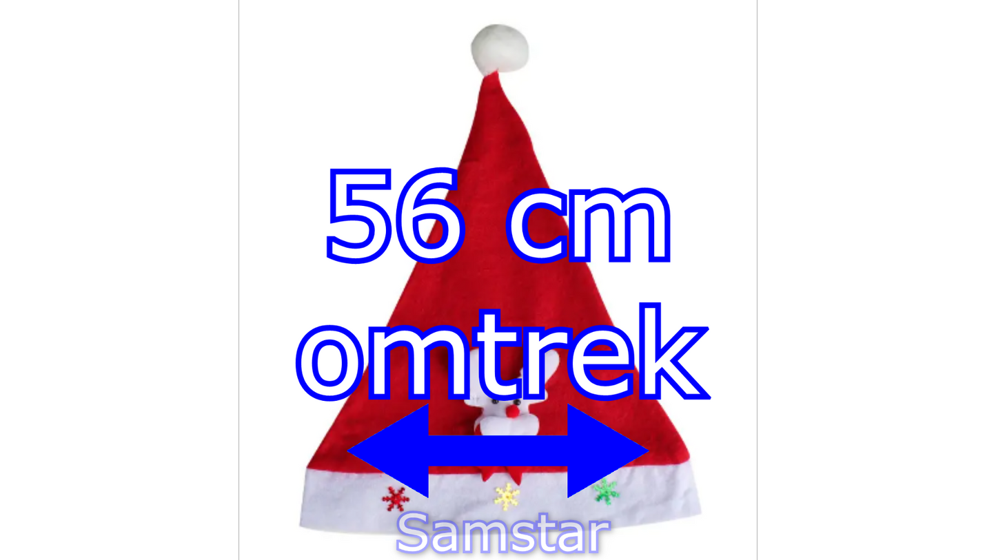 Kerst Mutsen - 4 Stuks - Met Verlichting - 28 cm - Met Kerst figuur