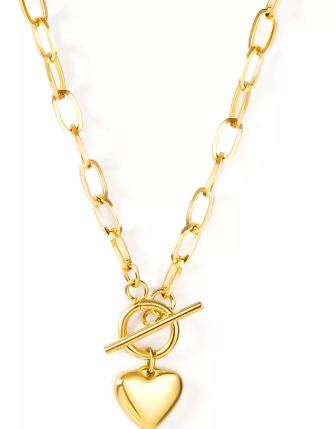 Ketting met Symbool en Hartje (Goud & Zilver)