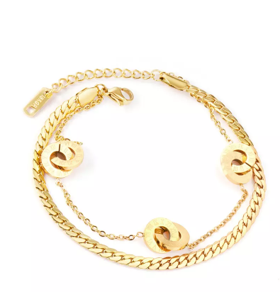 Armband met Ringen (Goud & Zilver)