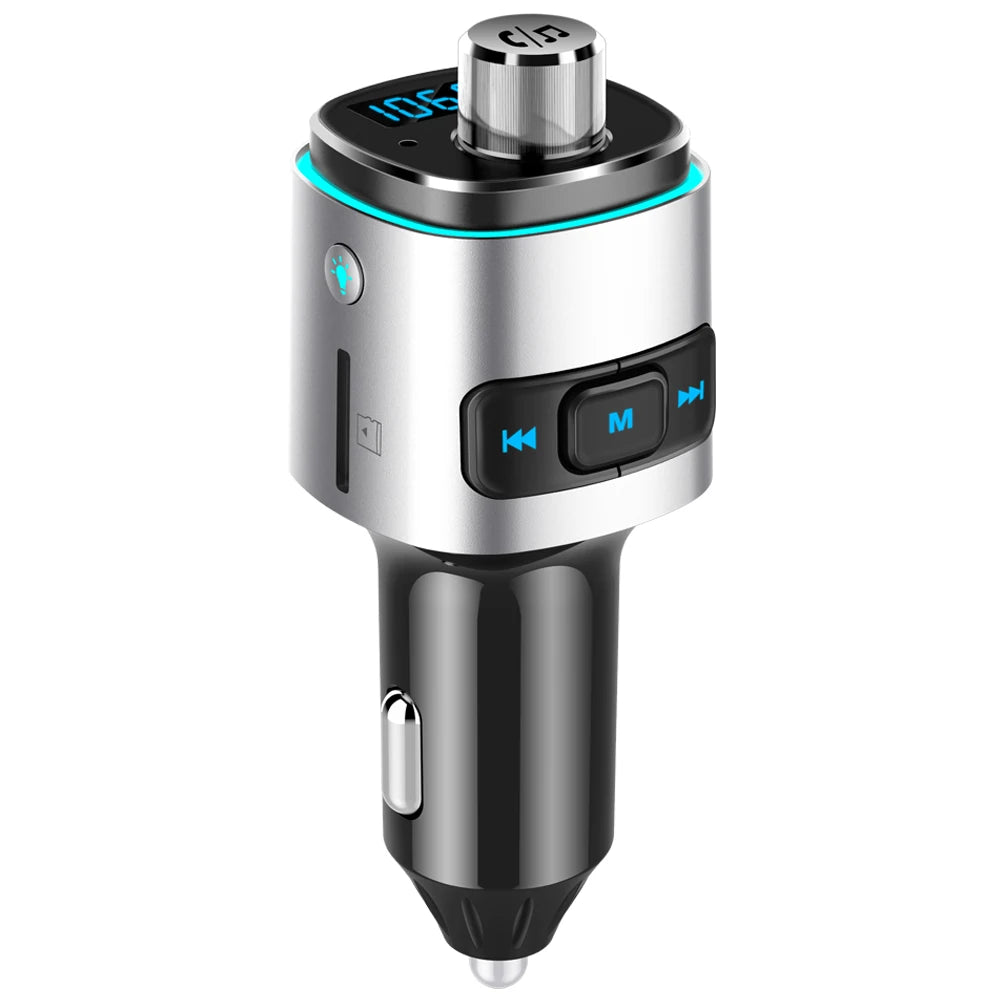 Auto Carkit - Bluetooth FM Transmitter - Ultra Fast Auto Lader - Handsfree - MP3 - USB - SD Kaart - Audio Receiver