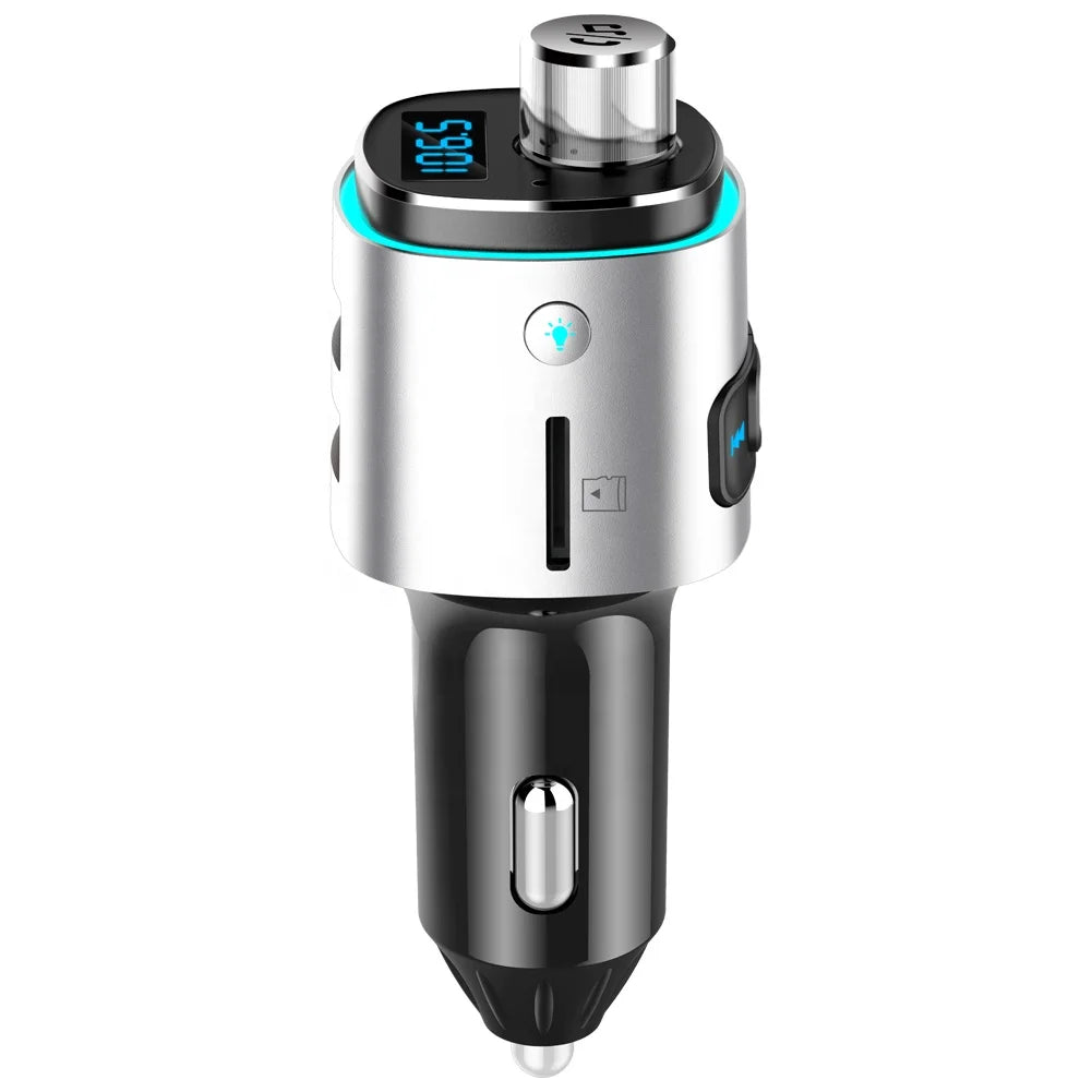 Auto Carkit - Bluetooth FM Transmitter - Ultra Fast Auto Lader - Handsfree - MP3 - USB - SD Kaart - Audio Receiver