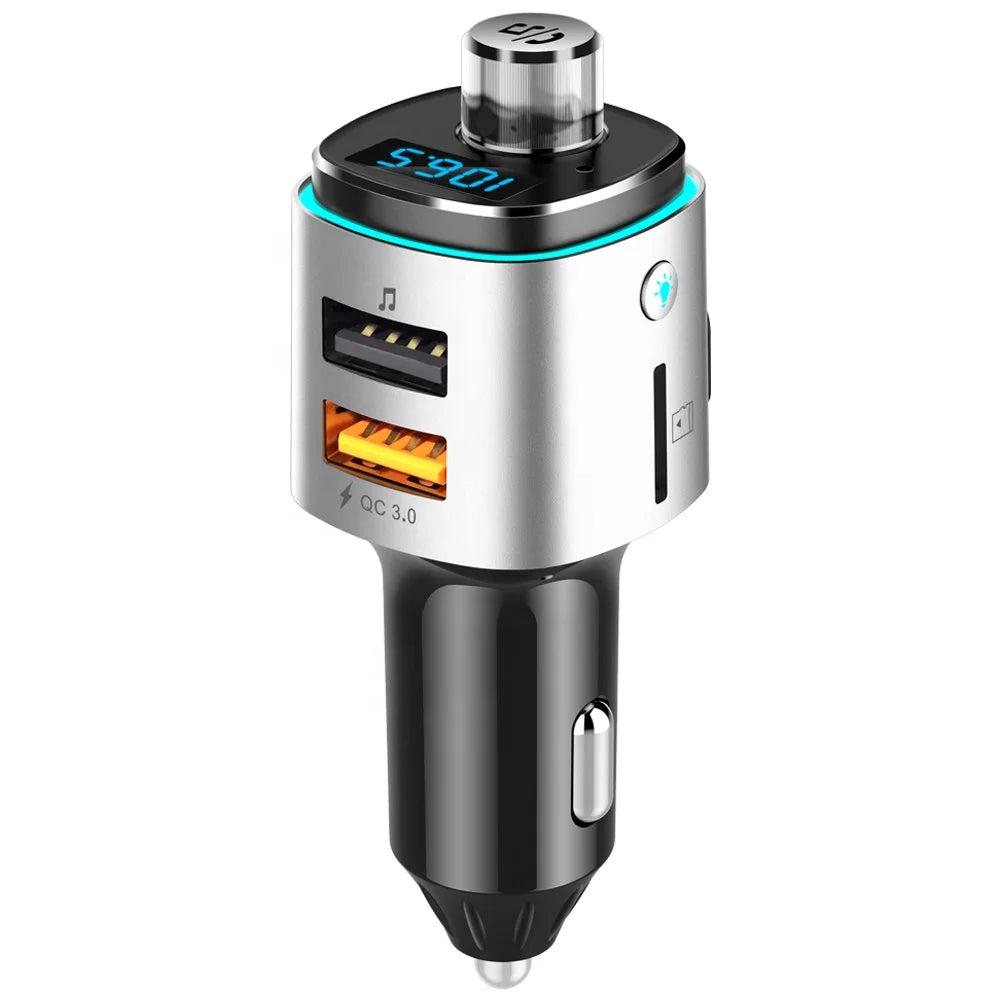 Auto Carkit - Bluetooth FM Transmitter - Ultra Fast Auto Lader - Handsfree - MP3 - USB - SD Kaart - Audio Receiver